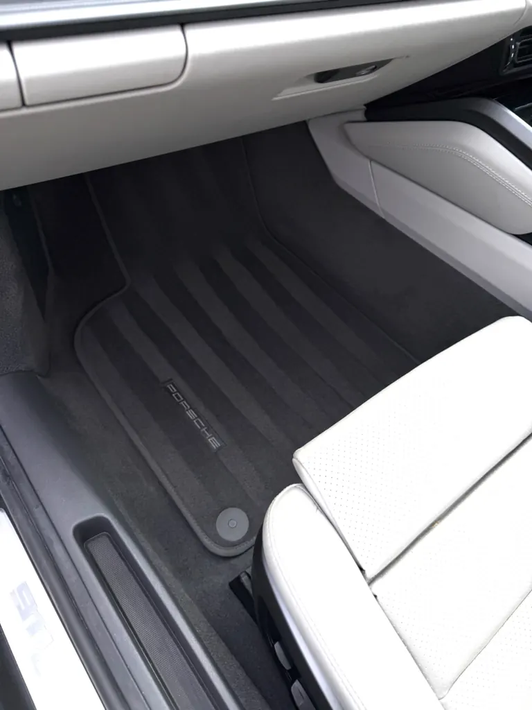 Vehicle interior after a deep interior valet